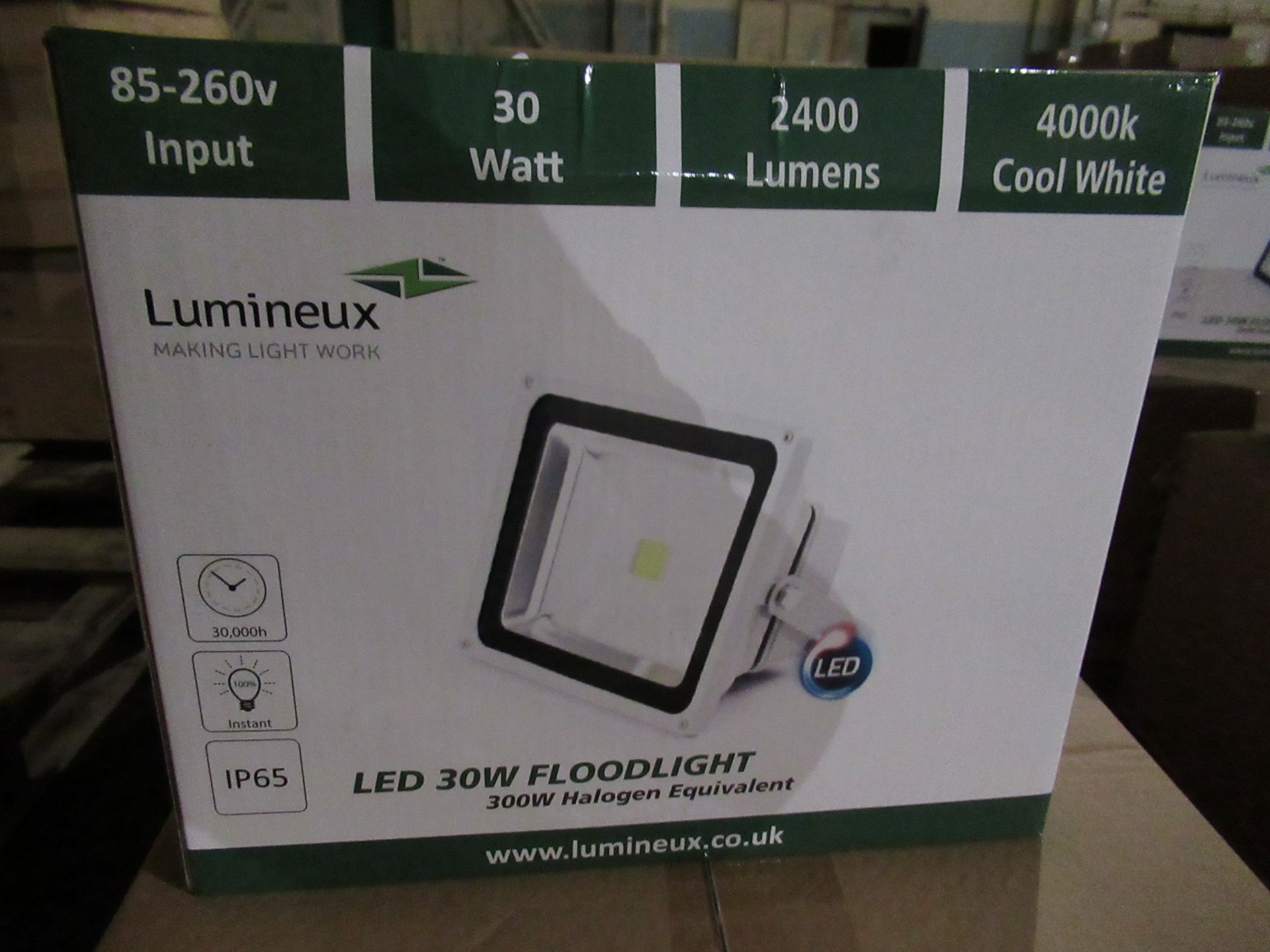 10 x LED Floodlight 30W 4000K white - Image 2 of 5