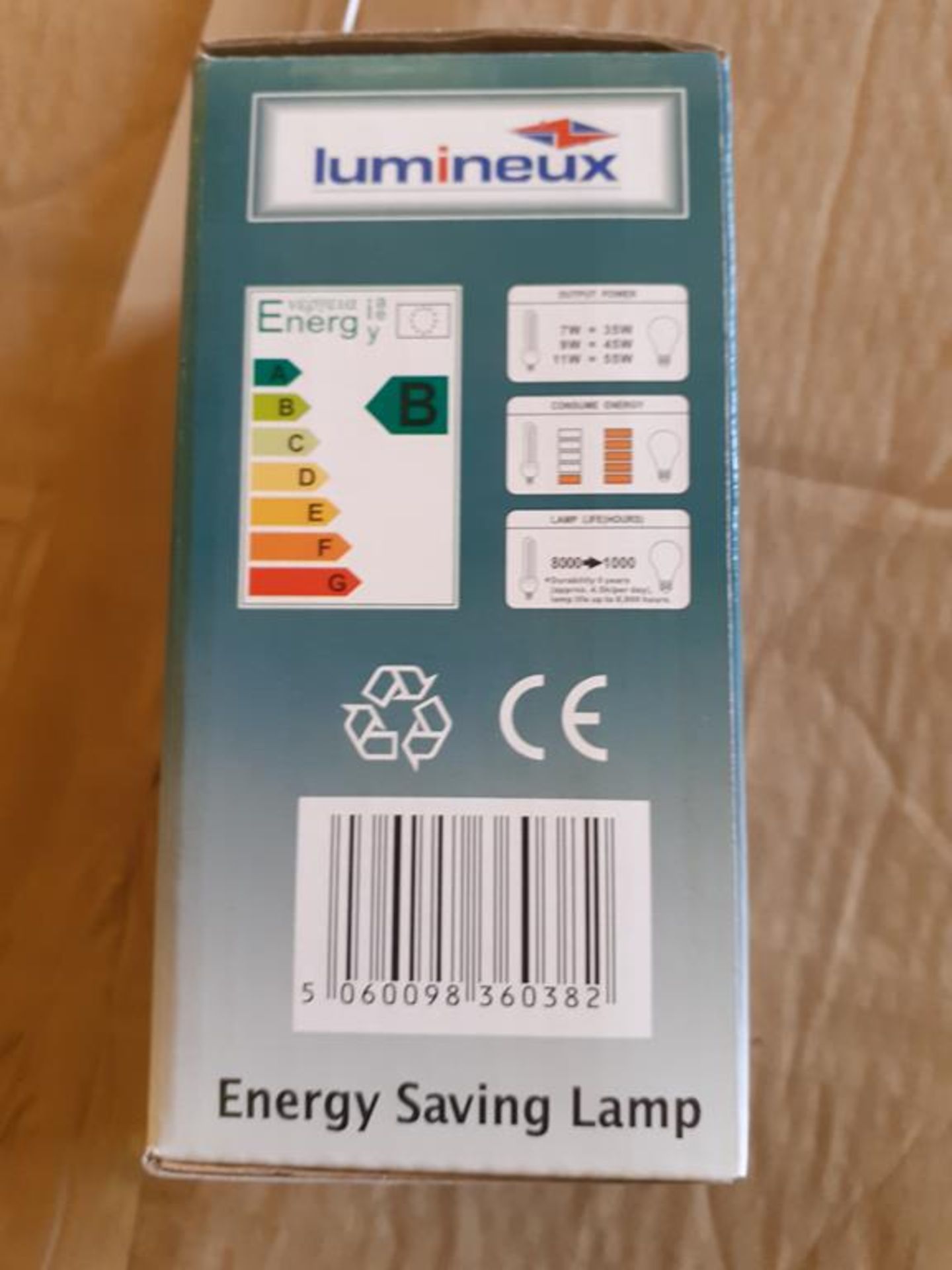 6x boxes of Lumineux Reflector 7W E14 2700K 220-240V Energy Saving Light Bulbs (40pcs per box) - Image 6 of 6