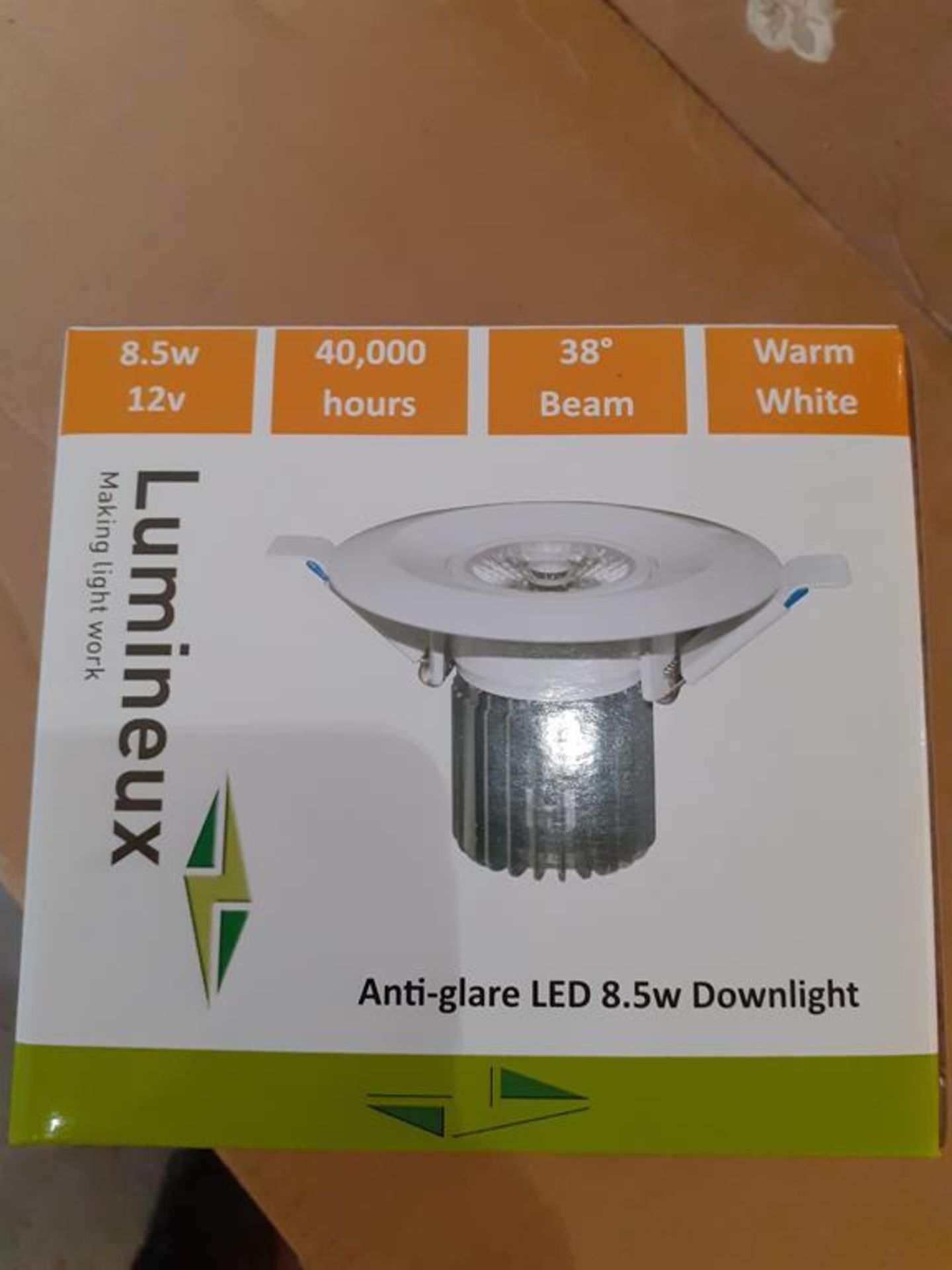 2x boxes of Lumineux Anti-Glare LED 2700K Warm White Down Lights (40pcs per box) - Image 5 of 6