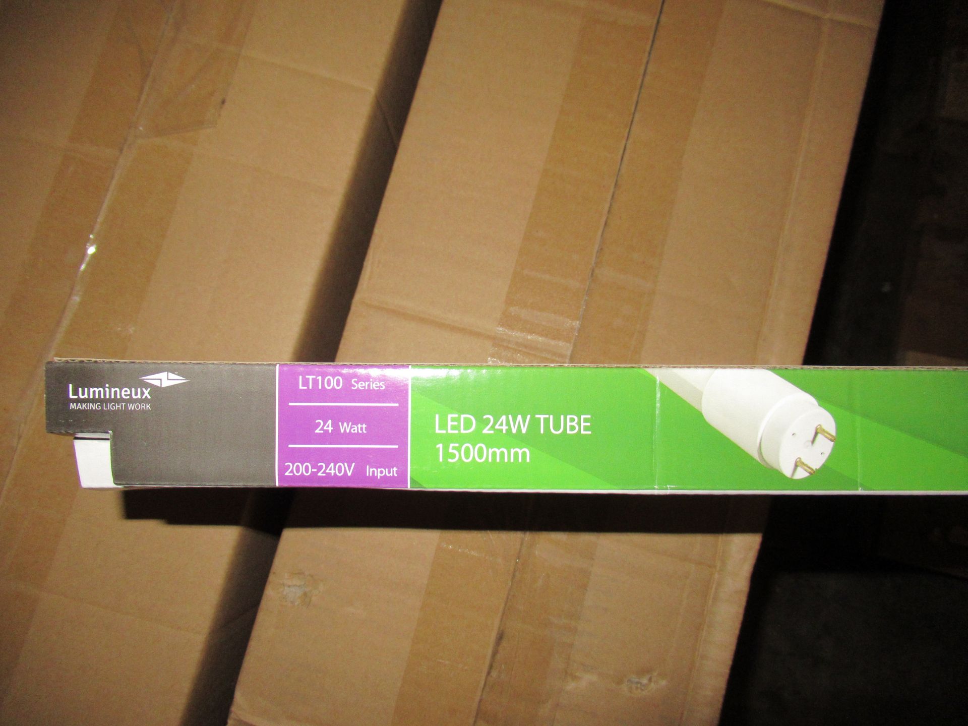 100 x LED Tubes 24W 1500mm 4000K PE coated glass - Image 3 of 3