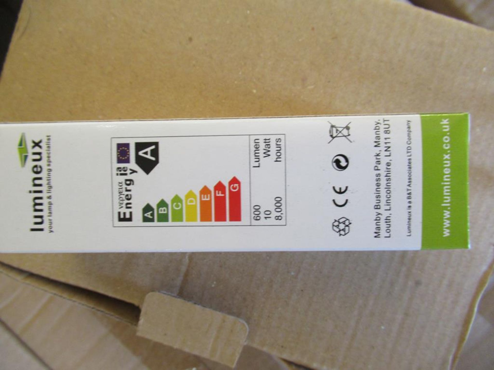 4x boxes of Lumineux G24D-1 2 Pin 4200k Cool White Fluorescent Bulbs (100pcs per box) - Image 4 of 4
