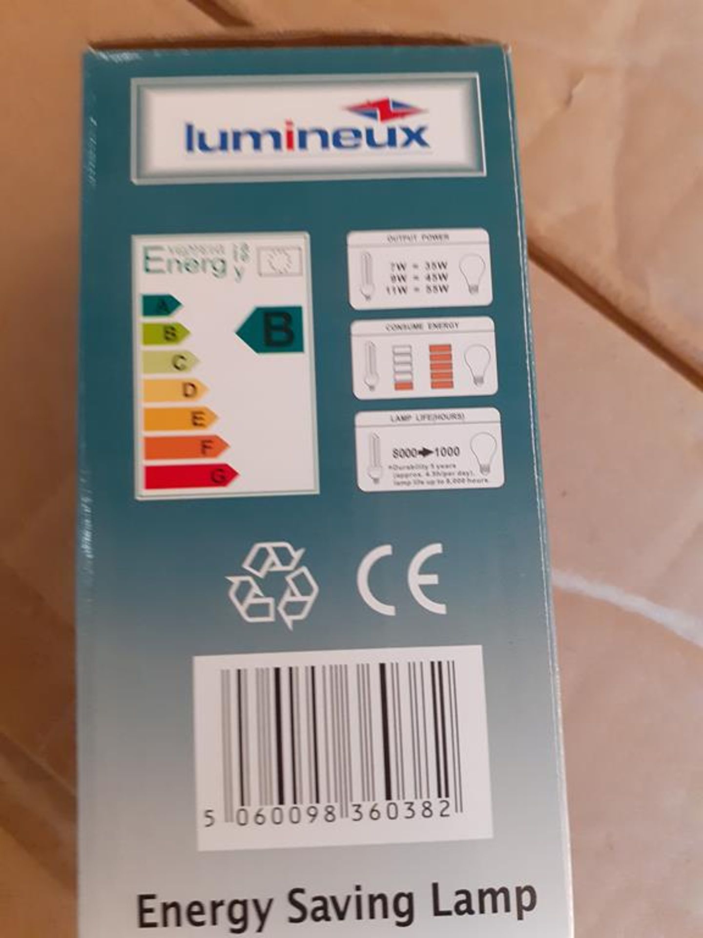 6x boxes of Lumineux Reflector 7W E14 2700K 220-240V Energy Saving Light Bulbs (40pcs per box) - Image 4 of 4