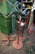 7 Various Steel Fabricated Pipe Stands