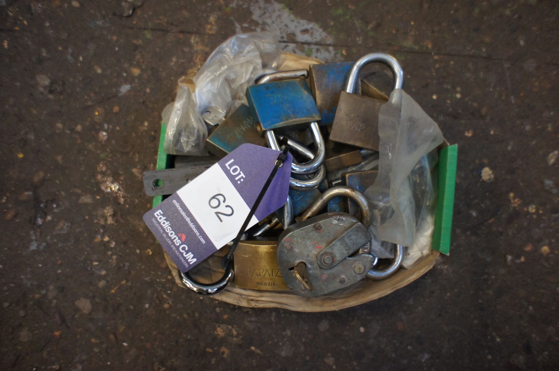 Quantity of Various Padlocks to Box