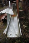 Circa 8m RSJ H-Section galvanised steel beam with