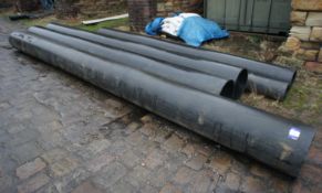 8 x Various lengths of heavy-duty HDPE pipework &