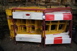 Various pedestrian site barriers