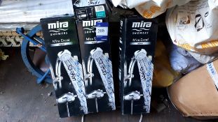 3 x Mira Excel Shower Heads