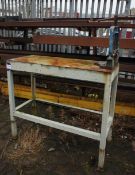 Steel Fabricated bench with Record 96 pipe vice