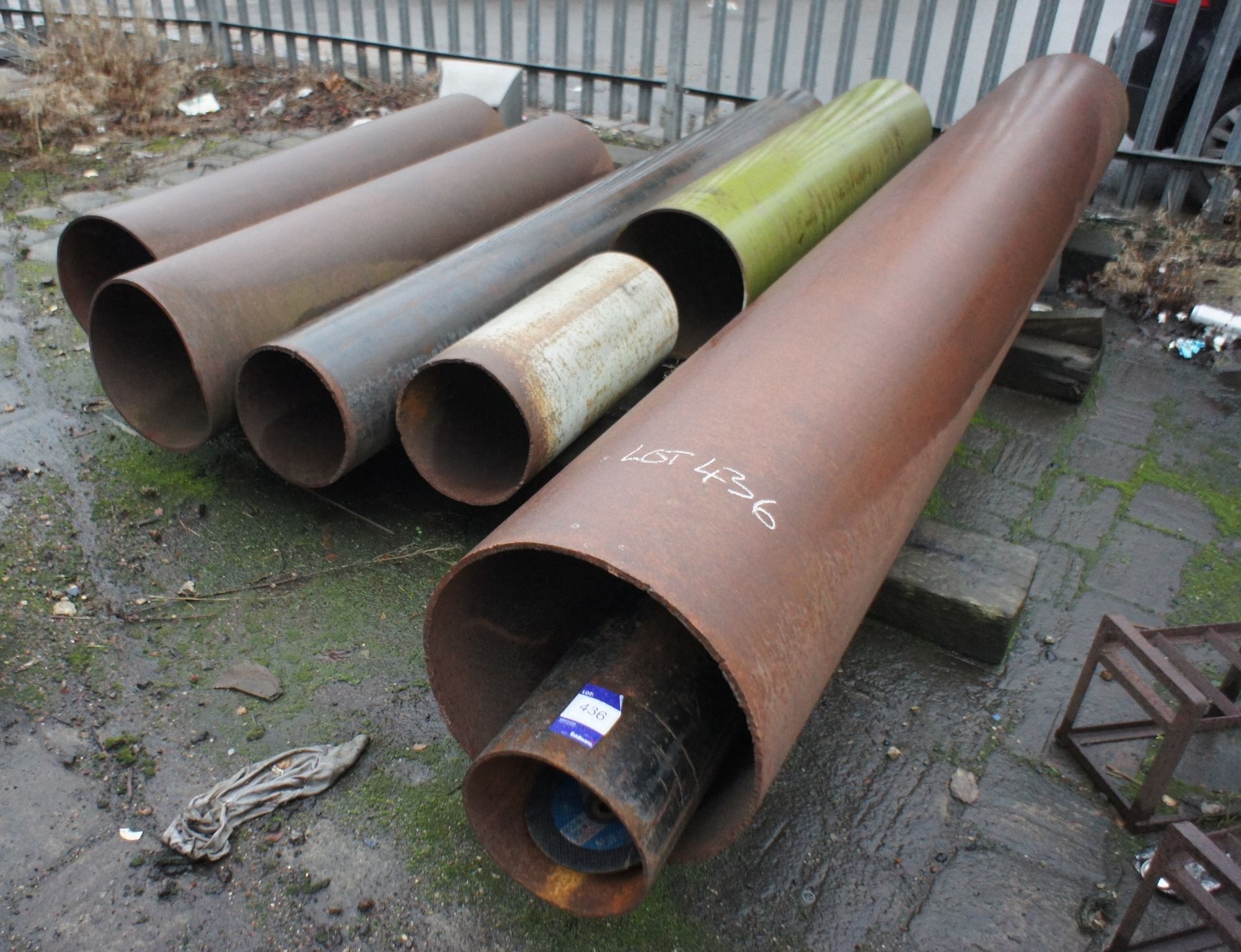 11 x various steel pipes - Image 2 of 3