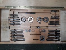 Metric Tap & Die Set to Wooden Box (incomplete)