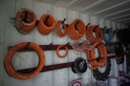 Quantity various flange gaskets to rack