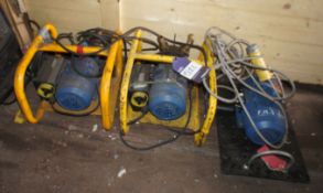 3 x various water pumps (spares/repairs)