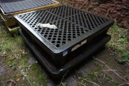 2 x various GRP bunded pallets