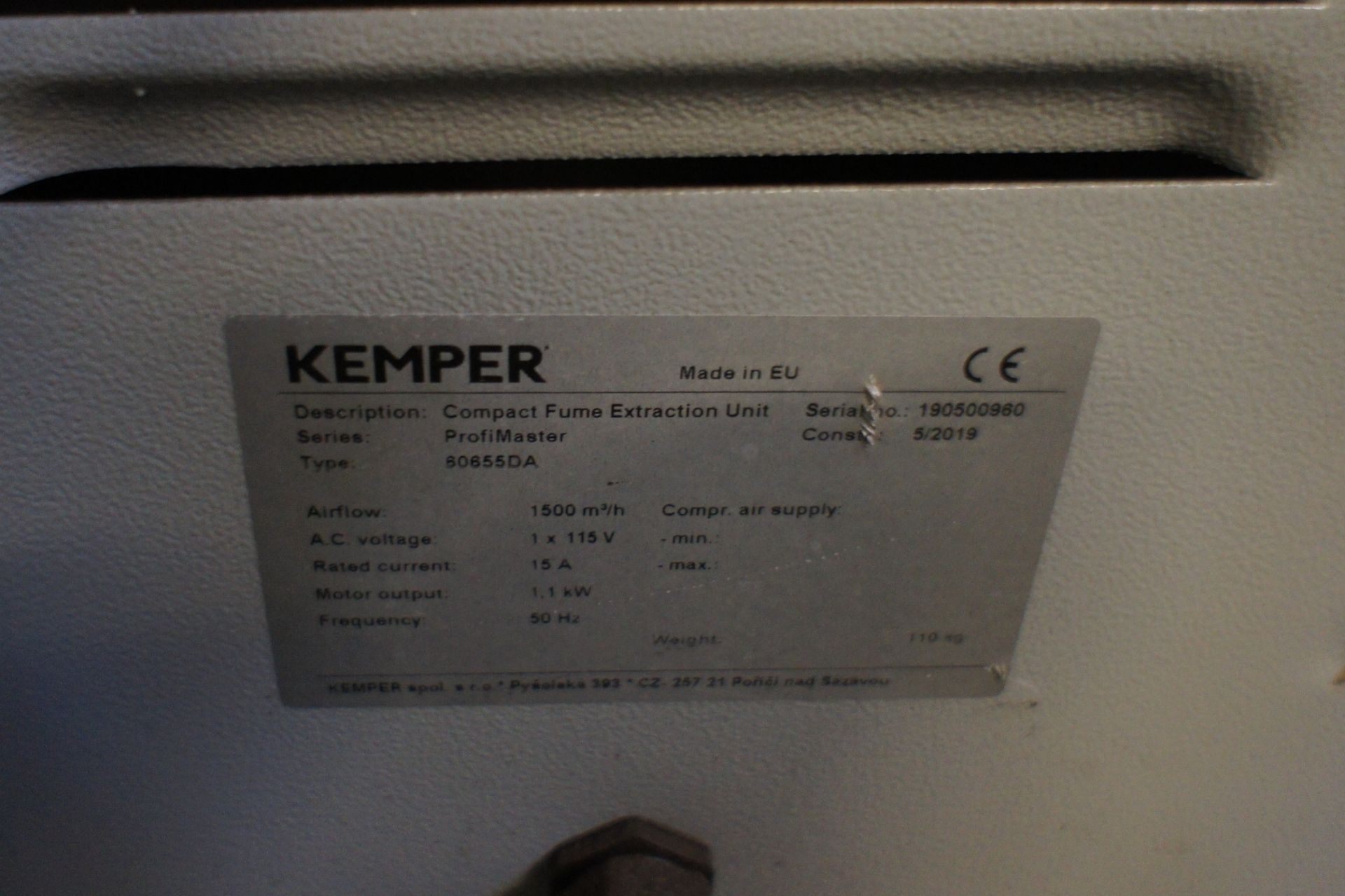 Kemper ProfiMaster Mobile Fume Extractor, 415v - Image 5 of 5