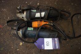 2 x Various 4inch Angle Grinders, 110v