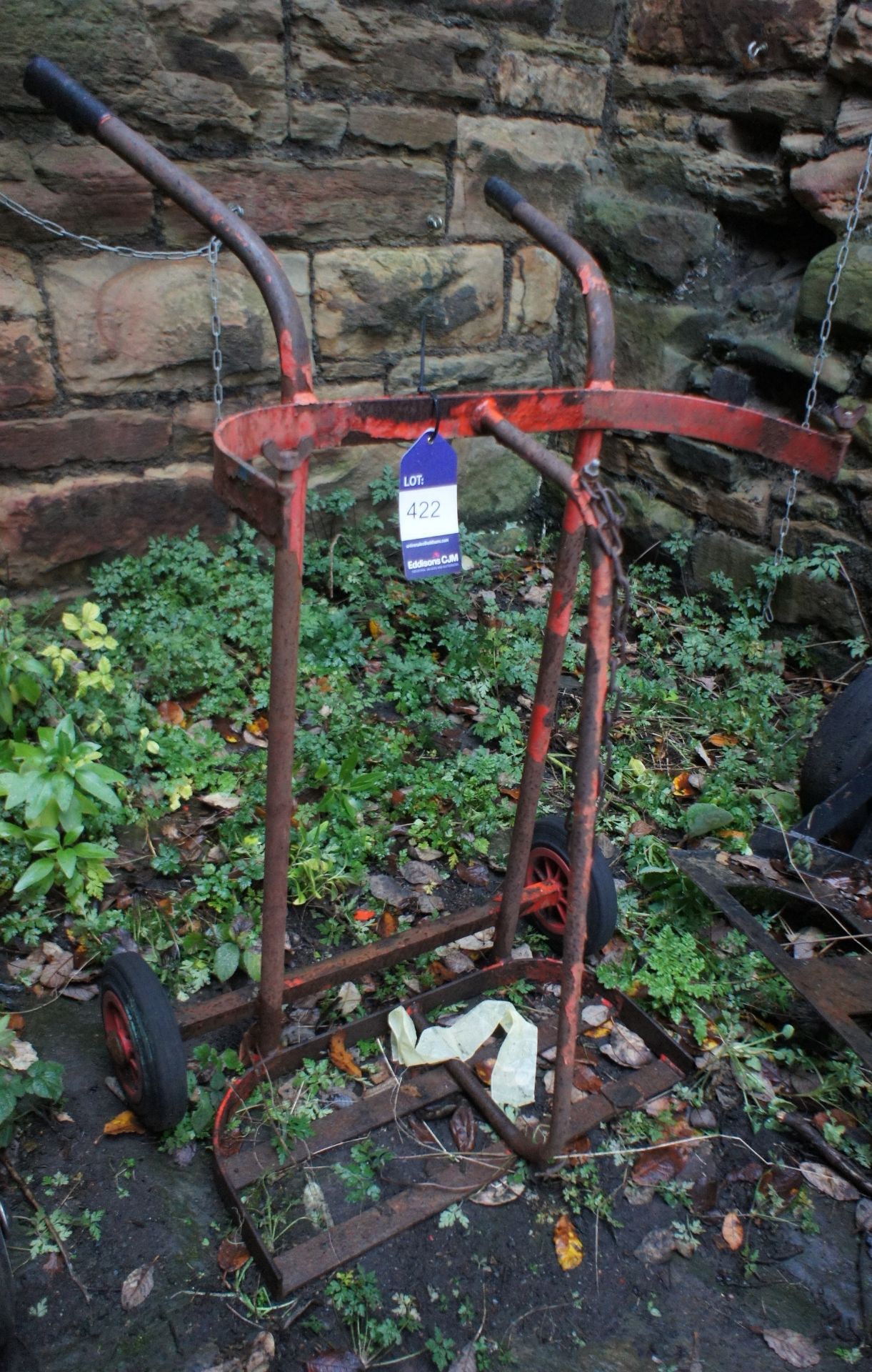 Steel fabricated bottle cart - Image 2 of 2