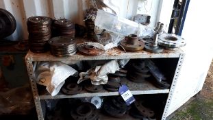 Large Quantity of Flanges & Plates to 4 Tier Shelf