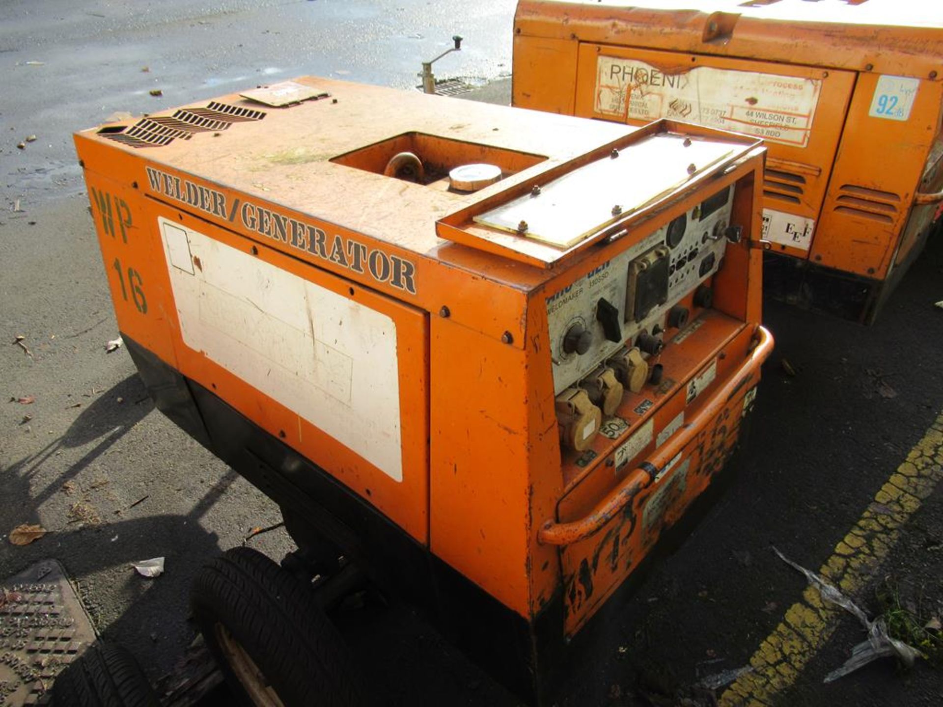 Arc-Gen Weldmaker 330SSD Mobile Single Welder Generator. Please Note this lot is located at - Image 7 of 8
