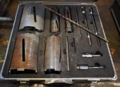 Masonry Hole Saw Kit to Aluminium Box