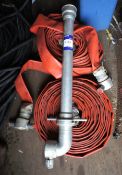 2 x Reels of Water Hydrant Hose, with Standpipe &