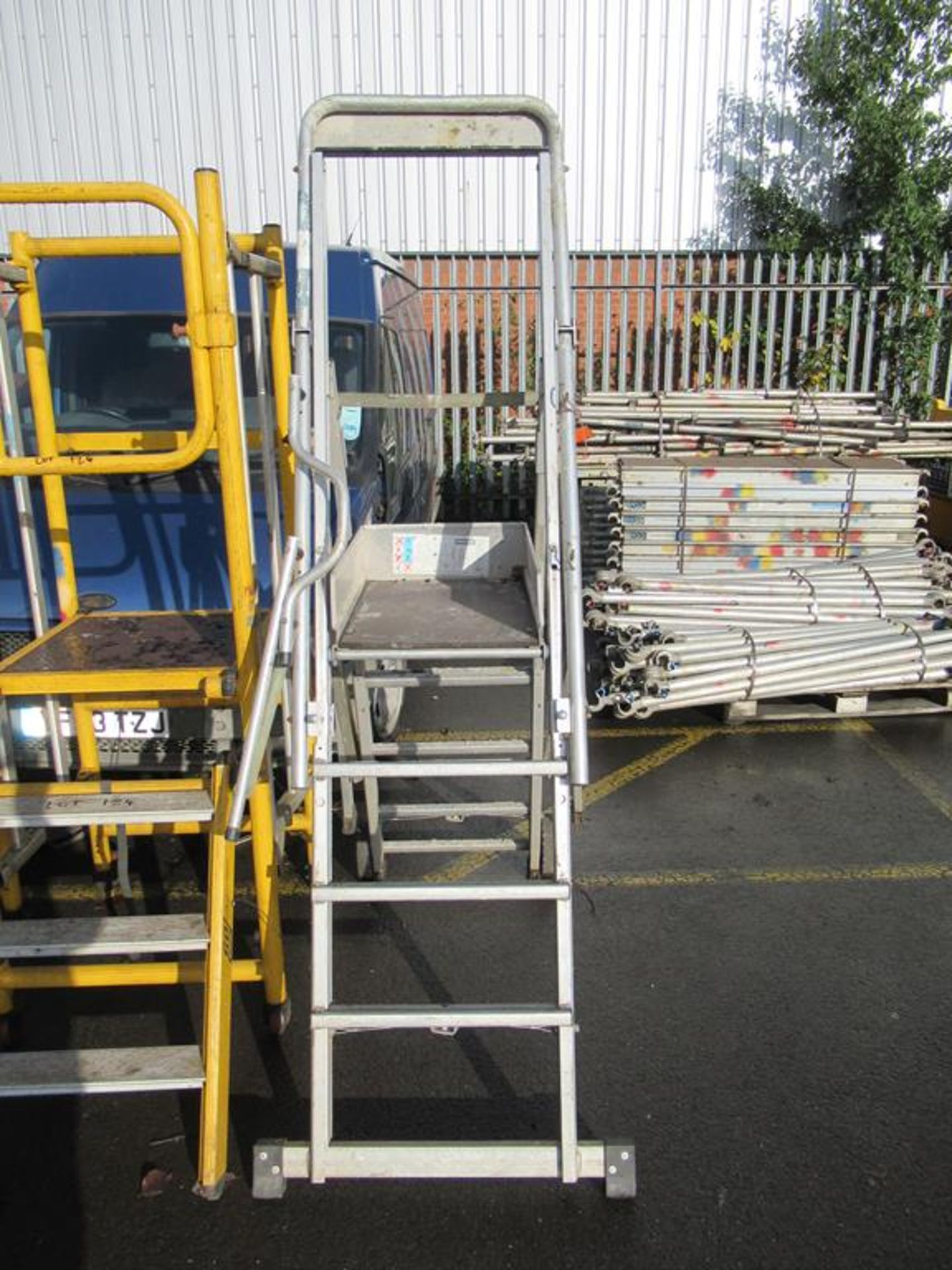 Tubesca Mobile 1.2m Podium. Please Note this lot is located at Eddisons, The Auction Centre,