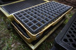 2 x various GRP bunded pallets