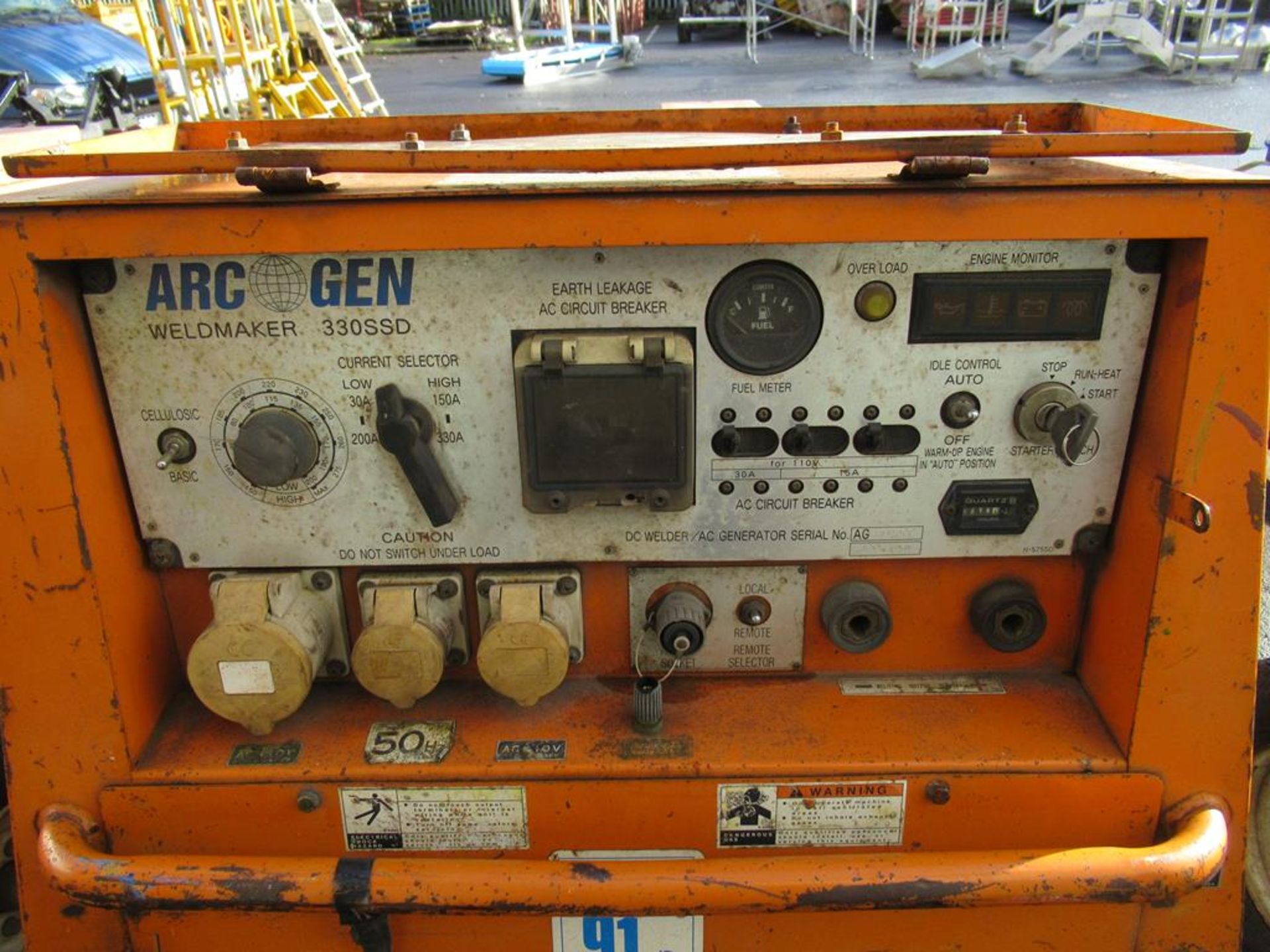 Arc-Gen Weldmaker 330SSD Mobile Single Welder Generator. Please Note this lot is located at - Image 2 of 8