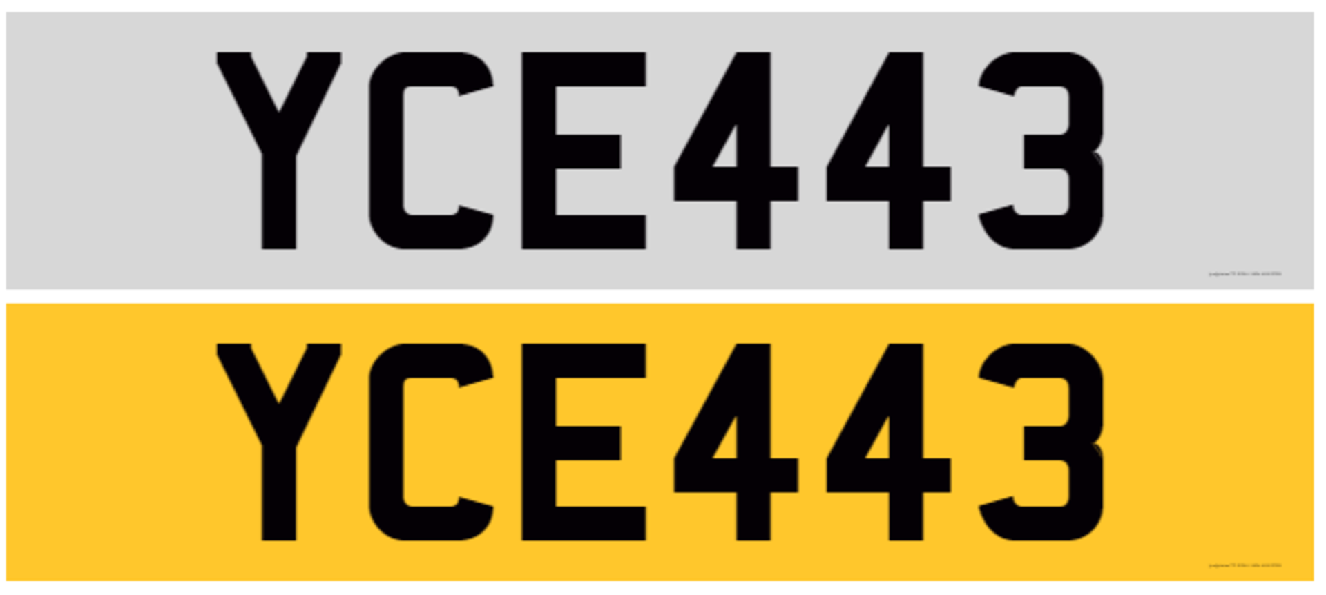 Registration Number YCE 443 to be assigned before 10.09.2030, V778 Remember that a Transfer Fee - Image 2 of 2