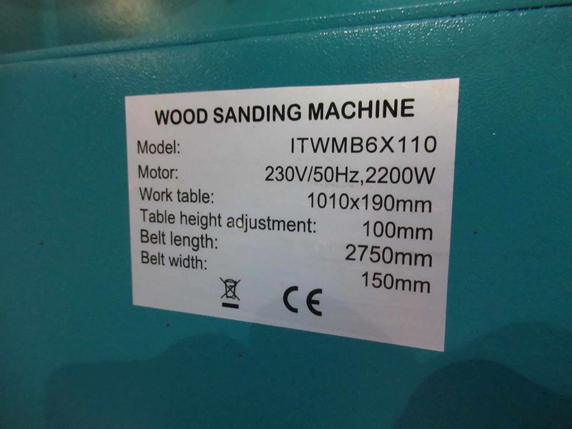 ITECH 6 x 110 Edge Sander - Image 4 of 6