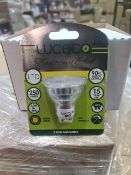 (ED20) PALLET TO CONTAIN 1,350 x LUCECO LED GU10 FITTING LIGHT BULBS. 3.2W=35W. WARM WHITE