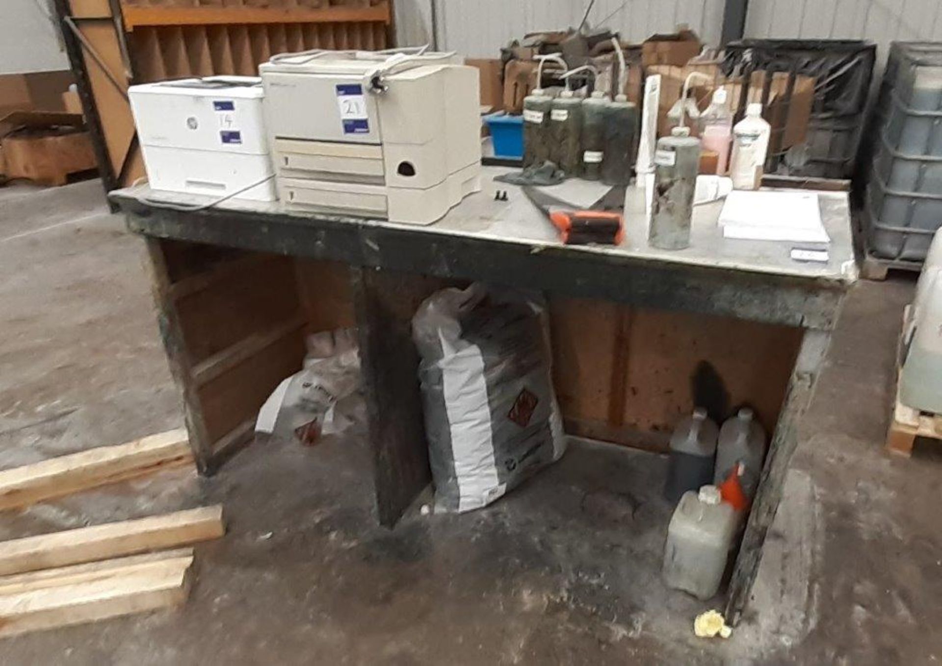 2 Workbenches; 2870 x 660 & 1850 x 725 - Image 2 of 2