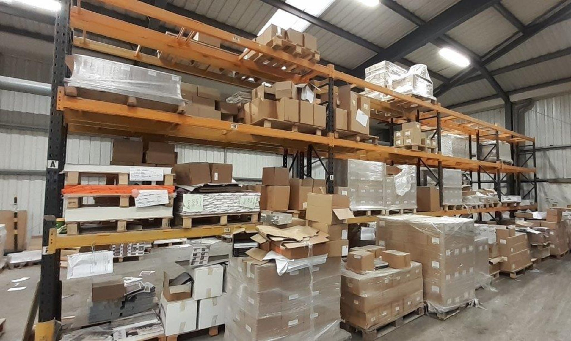 8 bays of boltless Pallet Racking (24ft wide x 13ft high, approx.) 10 frame ends & 24 pairs - Image 2 of 2