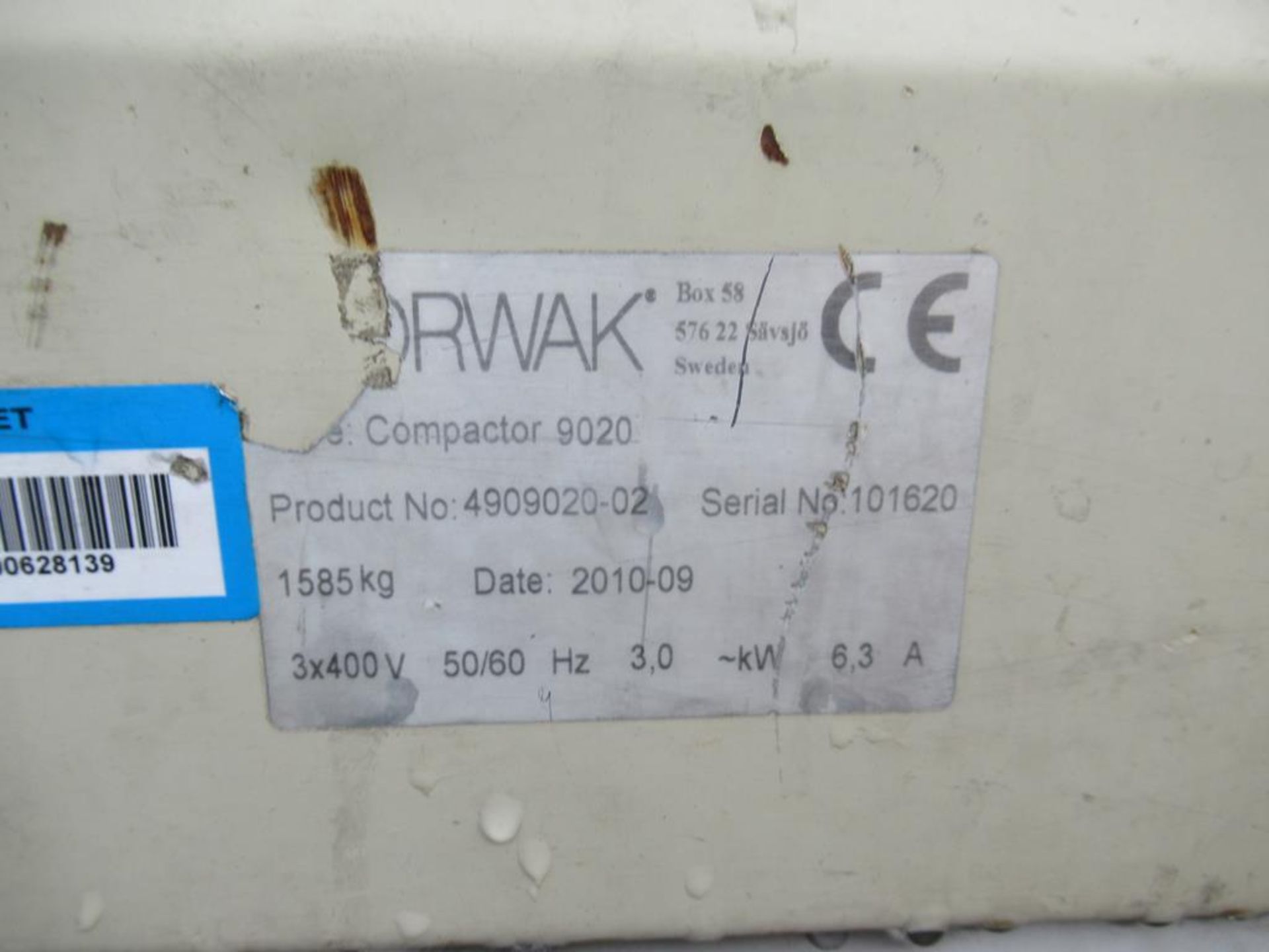 Orwak 9020s Triple Baler Compactor - Image 7 of 10
