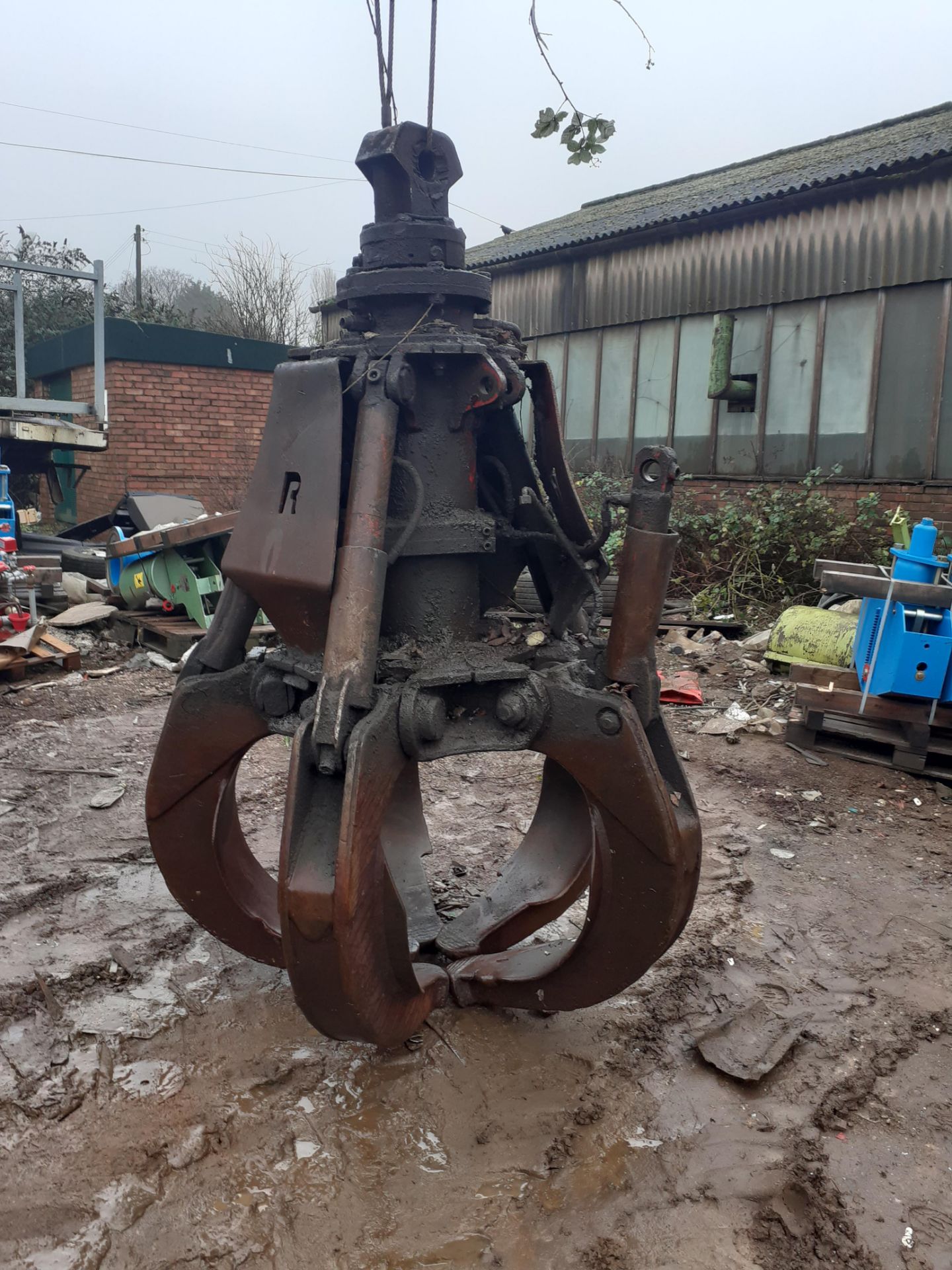 Steel Hydraulic Grab Bucket. Condition Unkown