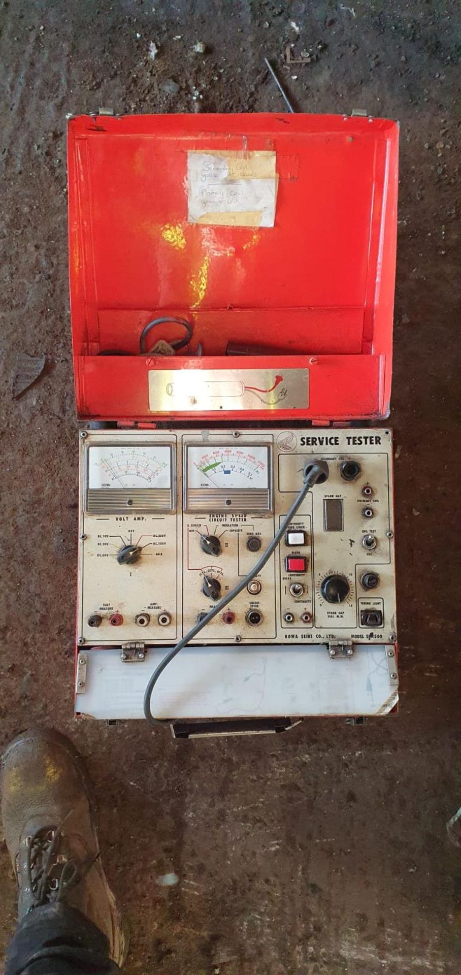 A 1977 Honda Vintage Motorcycle Service Tester