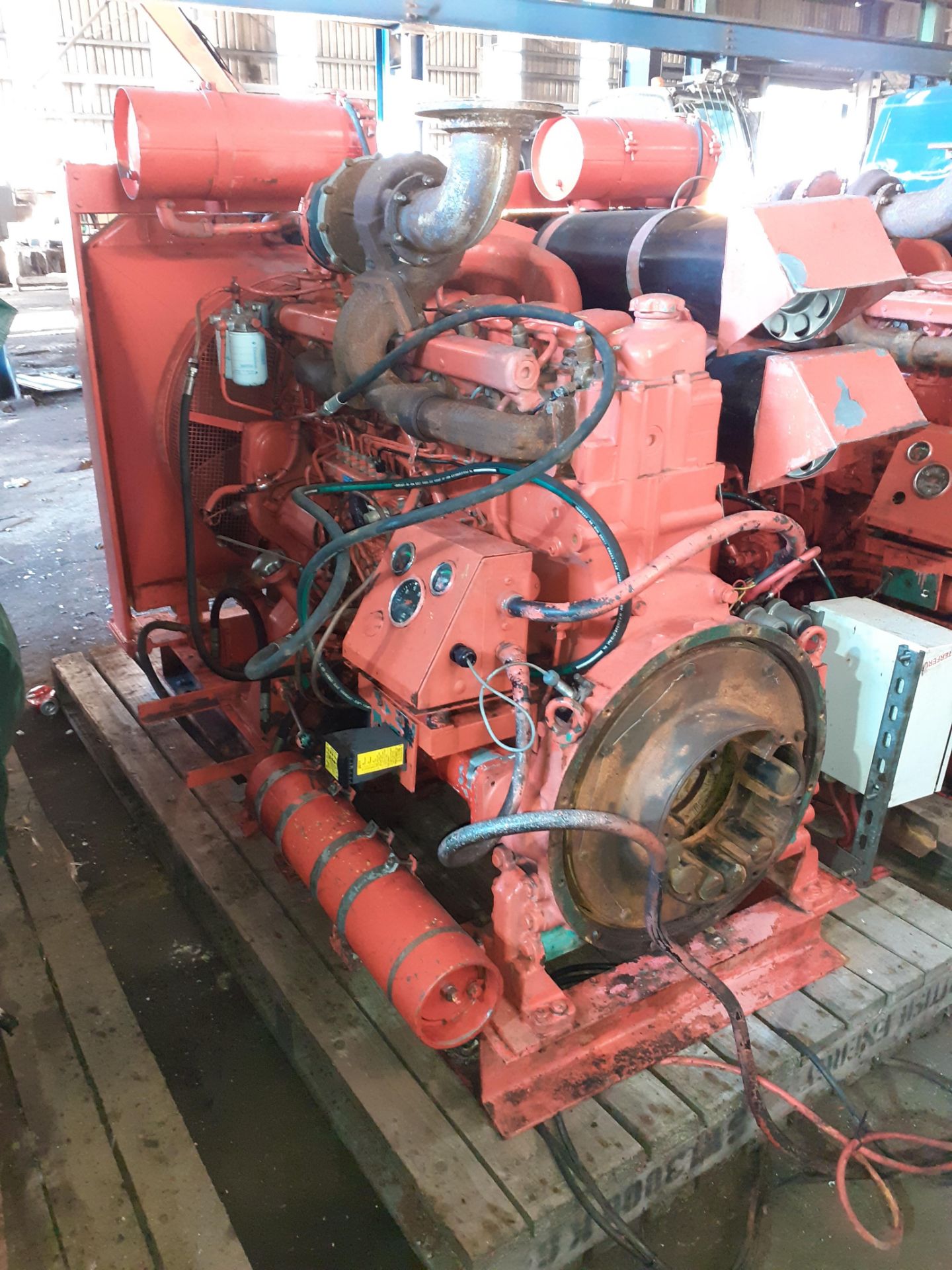 Skid Mounted 6 cylinder Volvo Penta Turbo Diesel Engine with Axflow Fire Pump