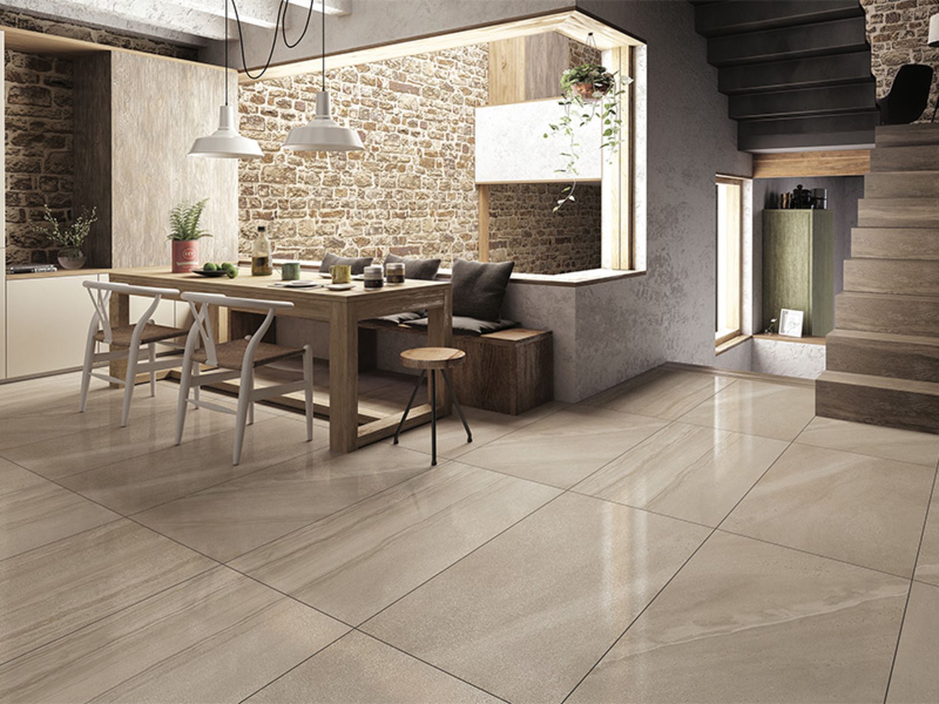 NEW 17.282 Bloomsbury Matte Lunar Rock Wall and Floor Tiles. 300x600mm per tile, 8.3mm thick The