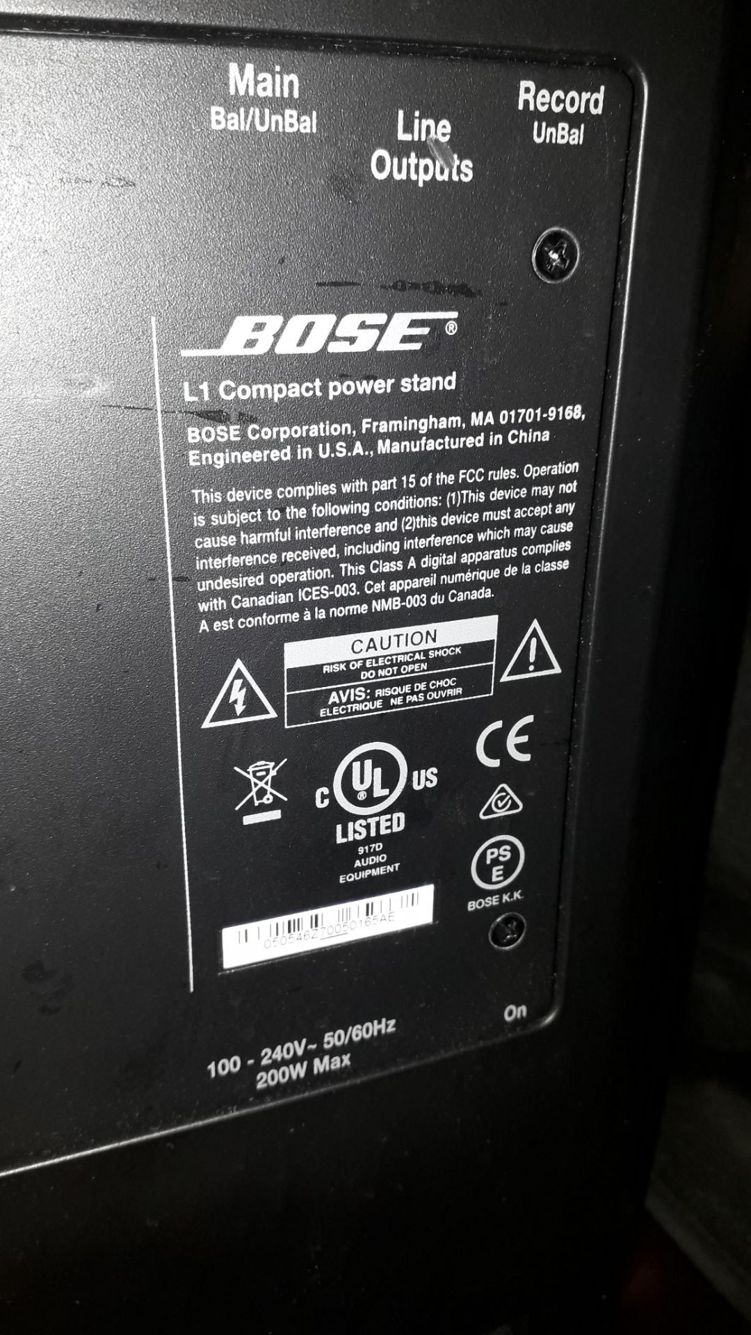 Bose L1 Compact PA System - Image 3 of 4
