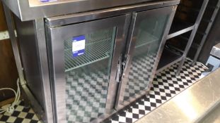 Weald WM32H Stainless Steel Double Door Undercounter Bottle Cooler Serial Number M64783