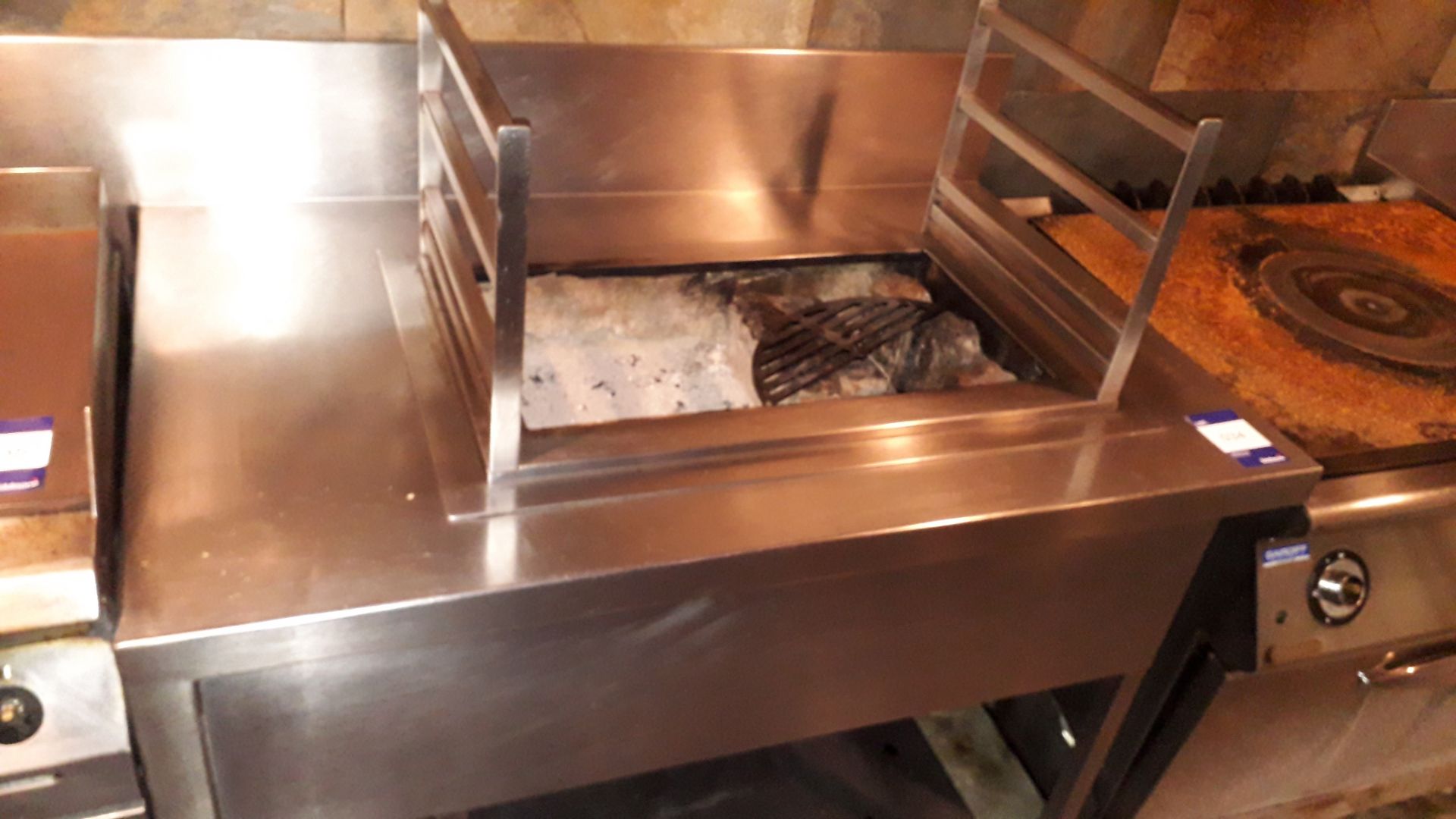 Stainless Steel Food Prep Table 1800mm fitted Charcoal Pit - Image 2 of 4