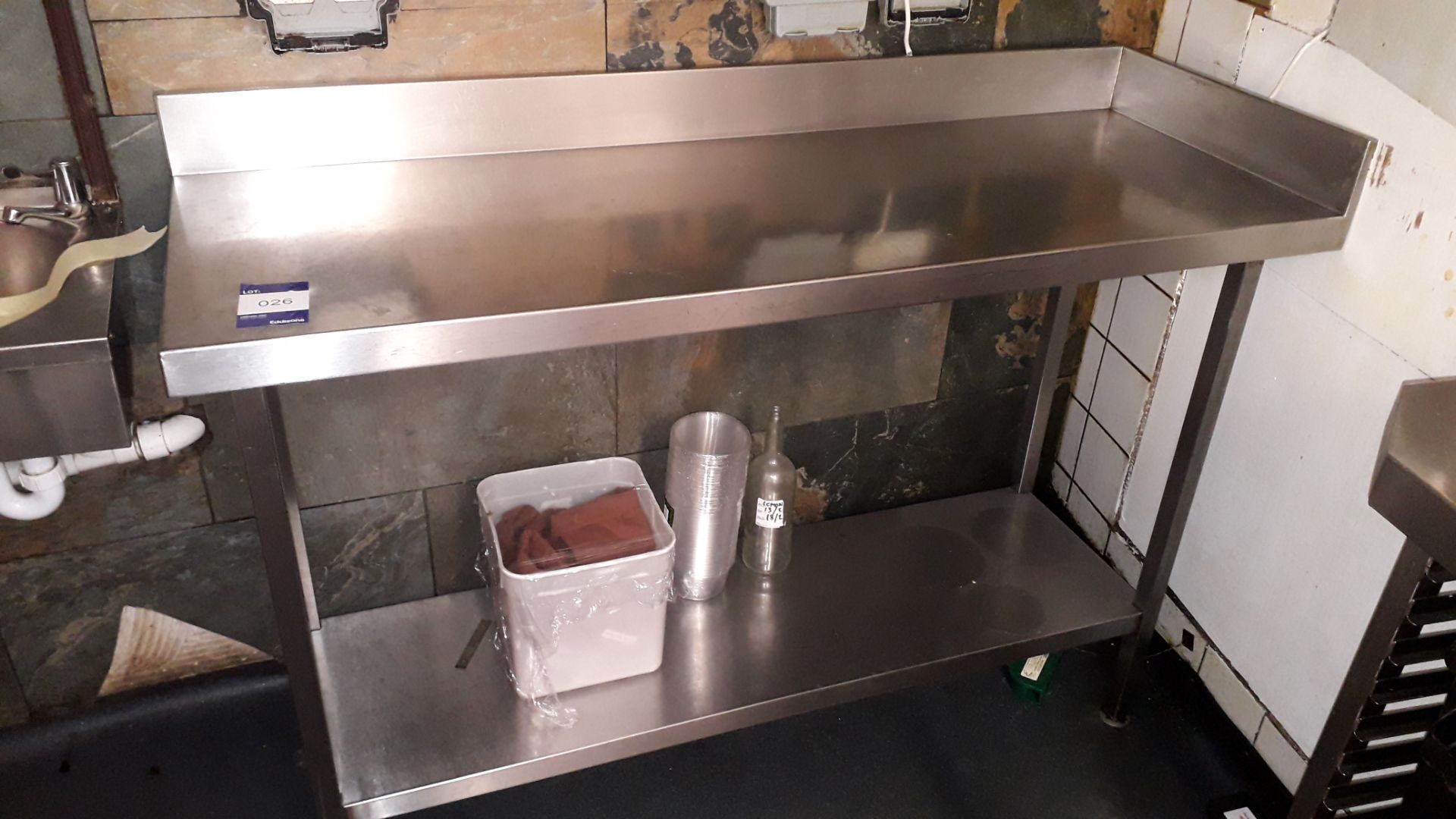 Stainless Steel Topped Food Prep Table 1400mm