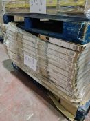 (E109) PALLET TO CONTAIN 32 x NEW SETS OF 2 DARWIN SHELVES IN WHITE. 100CM LONG x 37CM DEEP X 1.