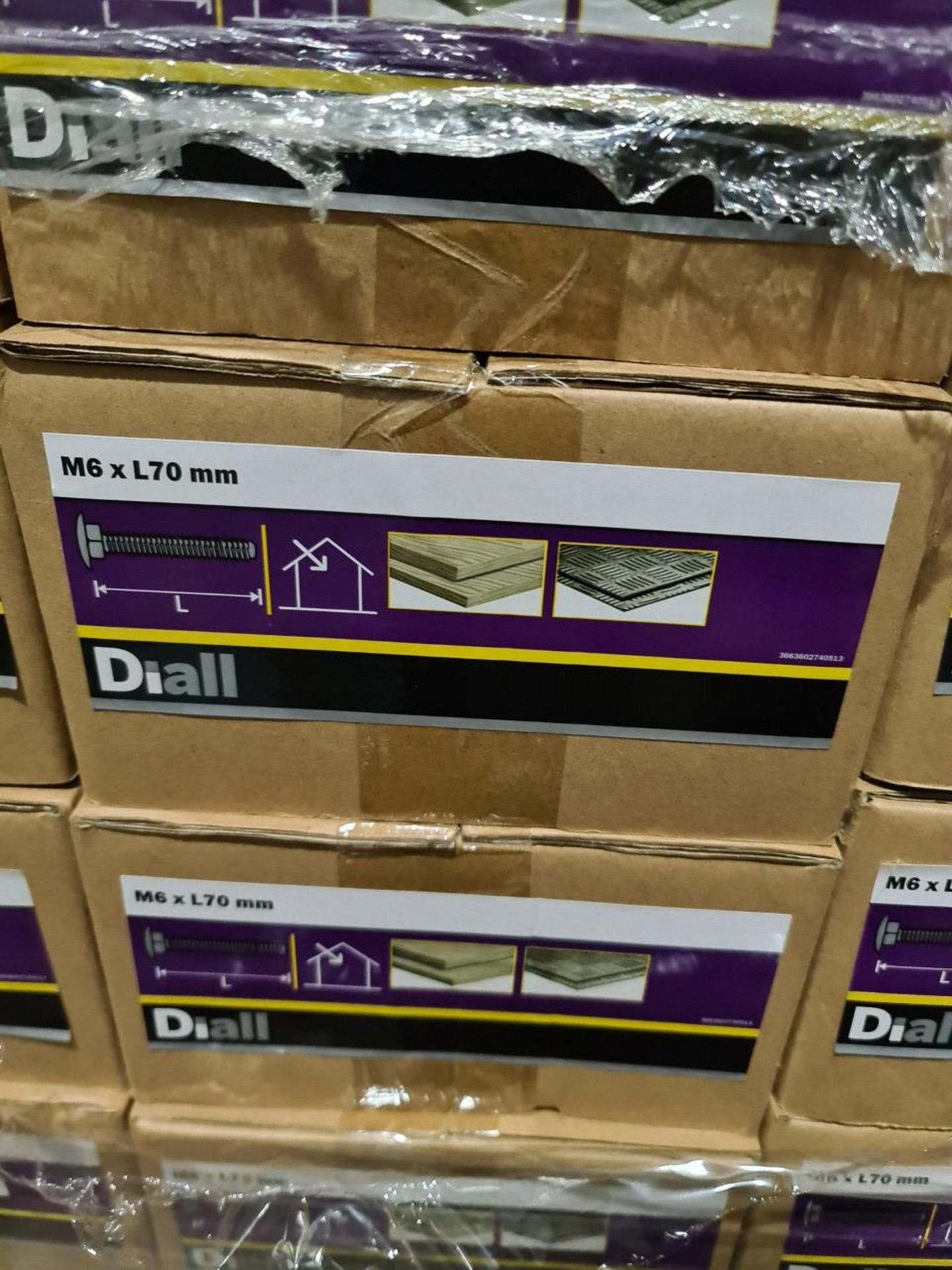 (E54) PALLET TO CONTAIN 200 x NEW 4KG BOXES OF M6x