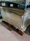 (E112) PALLET TO CONTAIN 26 x NEW SETS OF 2 DARWIN SHELVES IN WHITE. 100CM LONG x 37CM DEEP X 1.