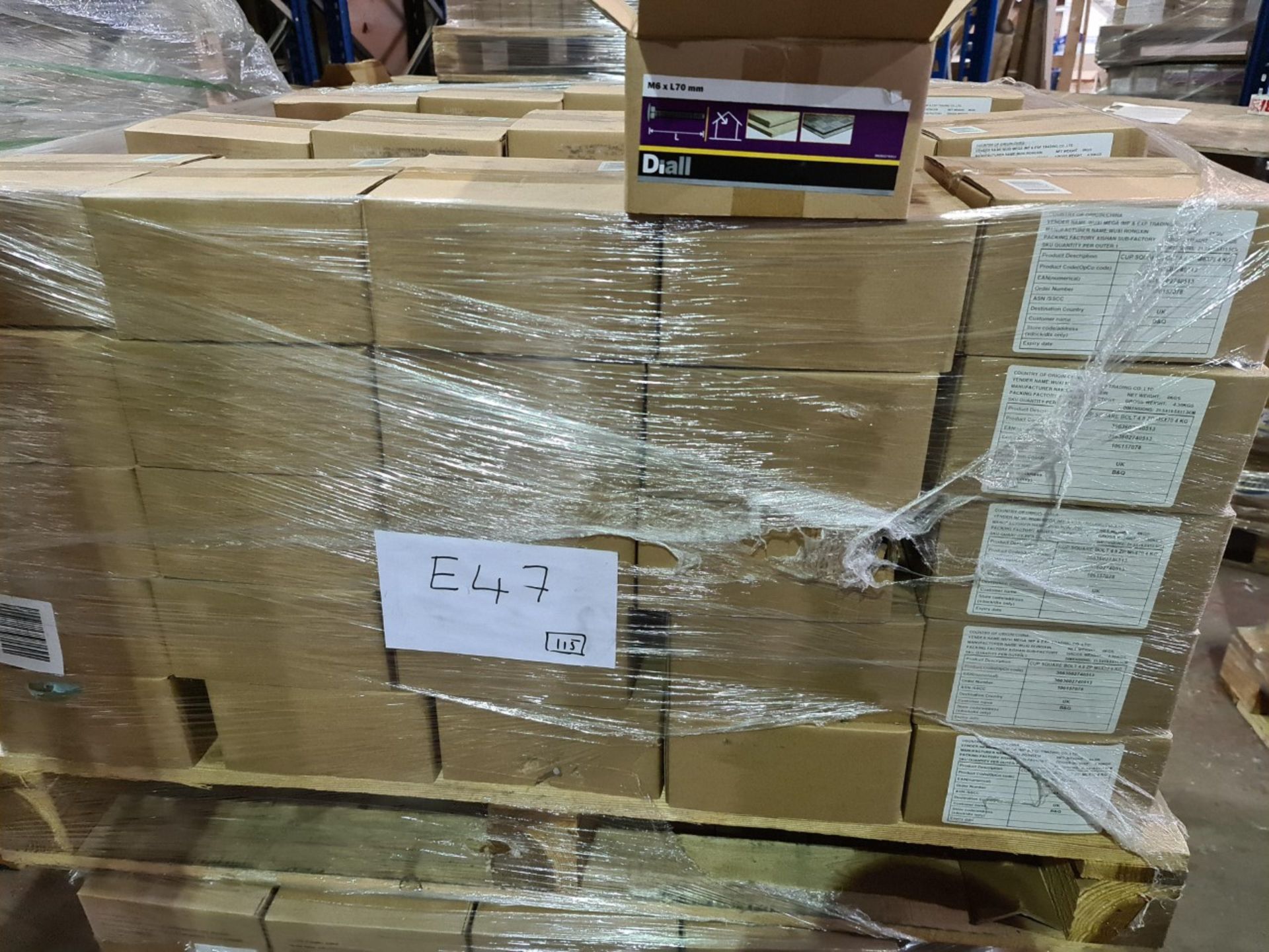 (E47) PALLET TO CONTAIN 115 x NEW 4KG BOXES OF M6x - Image 3 of 3