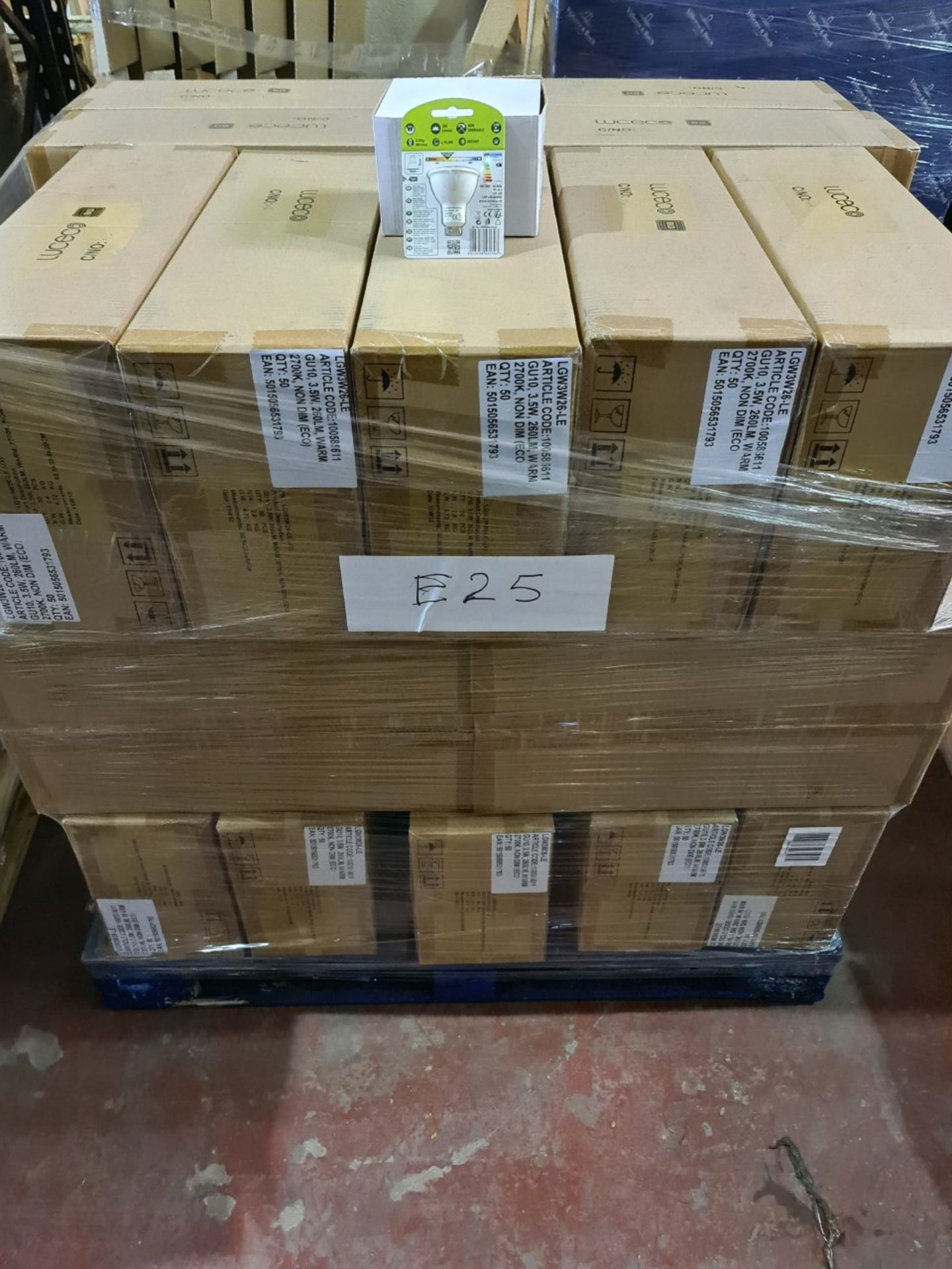 (E25) PALLET TO CONTAIN 1,350 x LUCECO 3.5W=35W LE - Image 3 of 3