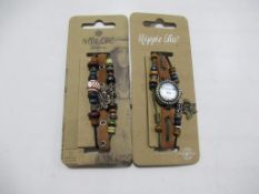 A box of Hippie Chic 'Boho' watches and bracelets - unopened (20 each) total approx RP £220