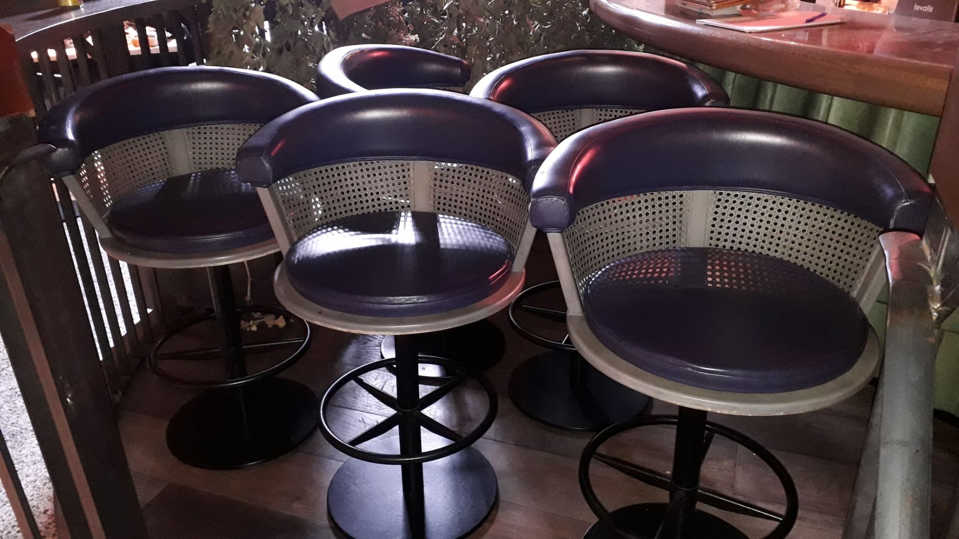 8 x Contract Chair Co. Euston Revolving Bar Stools