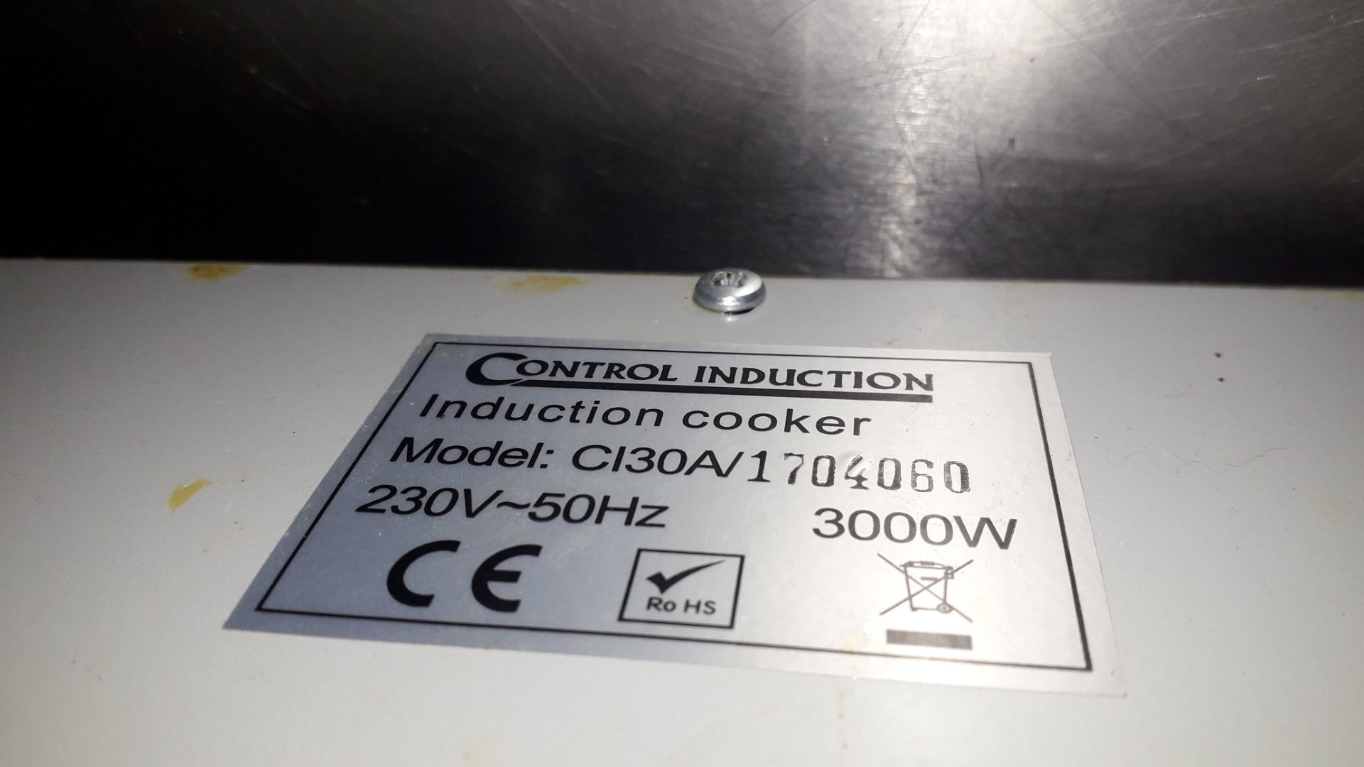 Control Induction CI30A Stainless Steel Counter To - Image 3 of 3